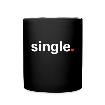 Anti Saint-Valentin pour les célibataires - Mug uni - noir - Devant