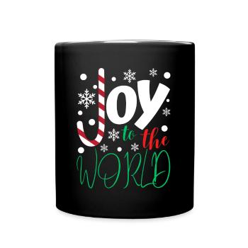 Freude in der Welt - Tasse einfarbig - Schwarz - Vorne