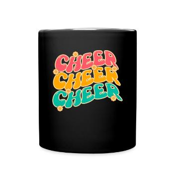 Cheerleadermädchen Cheerleading Jugend - Tasse einfarbig - Schwarz - Vorne