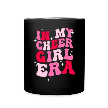 Cheerleadermädchen Cheerleading Jugend - Tasse einfarbig - Schwarz - Vorne