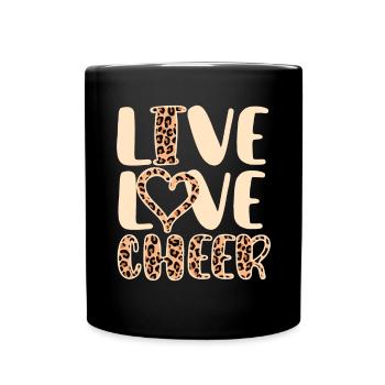 Cheerleadermädchen Cheerleading Jugend - Tasse einfarbig - Schwarz - Vorne