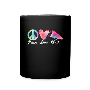 Cheerleadermädchen Cheerleading Jugend - Tasse einfarbig - Schwarz - Vorne