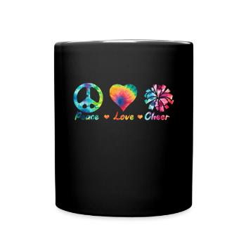 Cheerleadermädchen Cheerleading Jugend - Tasse einfarbig - Schwarz - Vorne