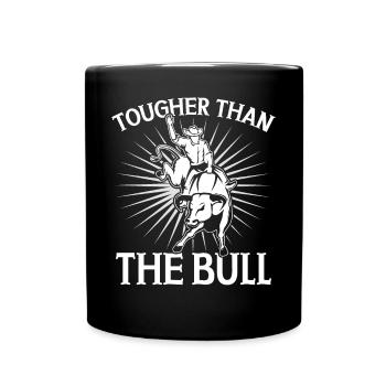 Bull Rider Bull Riding Cowboy - Full Colour Mug - black - Front