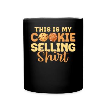 Boy Scout marchand de biscuits - Mug uni - noir - Devant