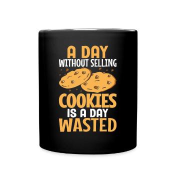 Boy Scout marchand de biscuits - Mug uni - noir - Devant