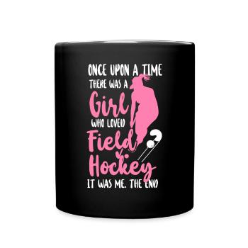 Hockey sur gazon Il était une fois - Mug uni - noir - Devant