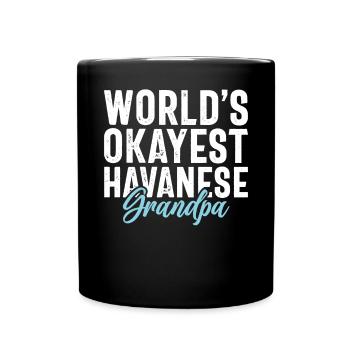 Cadeaux pour les amoureux des chiens bichons havanais - Mug uni - noir - Devant