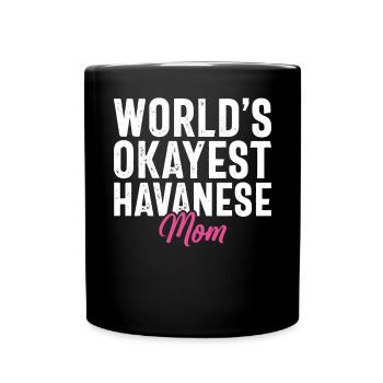 Cadeaux pour les amoureux des chiens bichons havanais - Mug uni - noir - Devant
