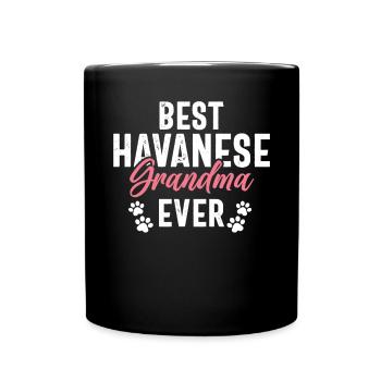 Cadeaux pour les amoureux des chiens bichons havanais - Mug uni - noir - Devant