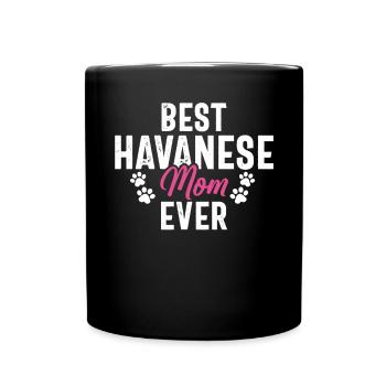 Cadeaux pour les amoureux des chiens bichons havanais - Mug uni - noir - Devant