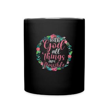Bibel - Tasse einfarbig - Schwarz - Vorne