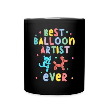 Balloon Animal Party Balloon Artist - Full Colour Mug - black - Front