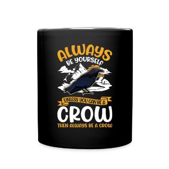 Crow, Raven, Crow, Crow Husbandry, Crow Breeder - Full Colour Mug - black - Front