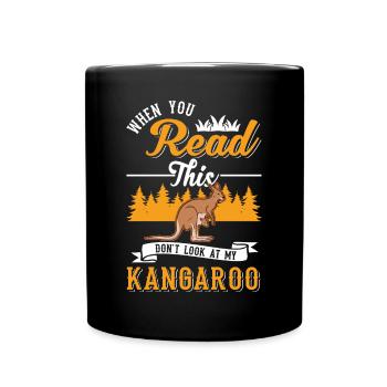 Kangourou d’Australie Kangourou d’Australie - Mug uni - noir - Devant