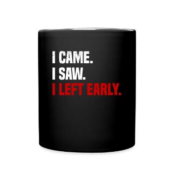 Misanthrop Menschenhasser Asozial Introvertiert - Tasse einfarbig - Schwarz - Vorne