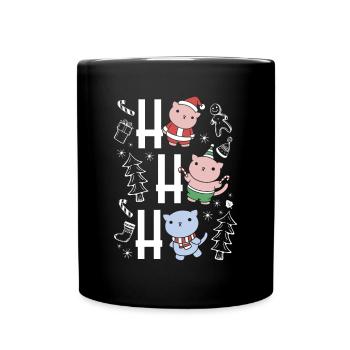 Laughing Cats - Full Colour Mug - black - Front