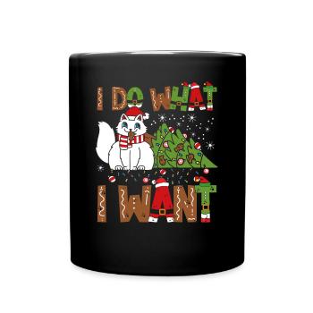Les chats font ce qu’ils veulent - Mug uni - noir - Devant