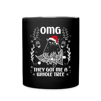 Ils m’ont donné un arbre entier - Mug uni - noir - Devant