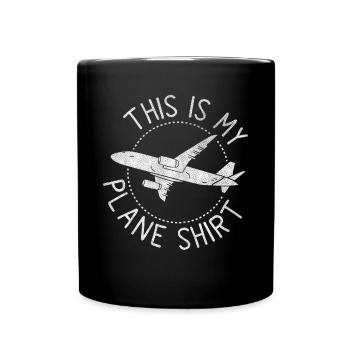 Devis de voyage de vacances - C’est mon avion - Mug uni - noir - Devant