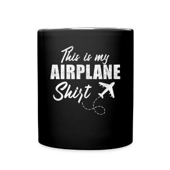 Devis de voyage de vacances - C’est mon avion - Mug uni - noir - Devant