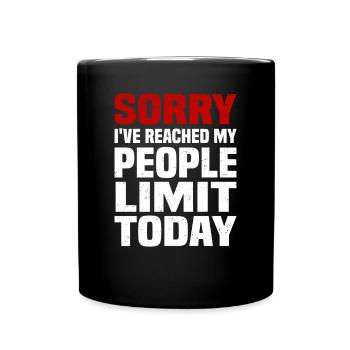 Misanthrope Antisocial Introverti - Mug uni - noir - Devant
