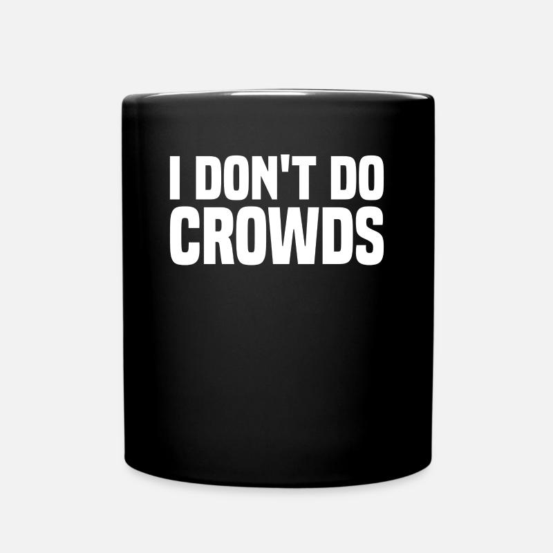 Misanthrop Menschenhasser Asozial Introvertiert - Tasse einfarbig - Schwarz