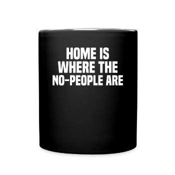 Misanthrope Antisocial Introvert - Full Colour Mug - black - Front