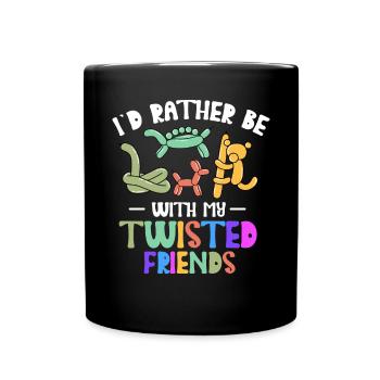 Balloon Animal Party Balloon Artist - Full Colour Mug - black - Front