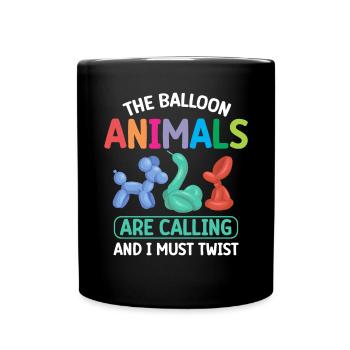 Balloon Animal Party Balloon Artist - Full Colour Mug - black - Front