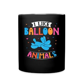 Balloon Animal Party Balloon Artist - Full Colour Mug - black - Front