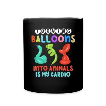Balloon Animal Party Balloon Artist - Full Colour Mug - black - Front