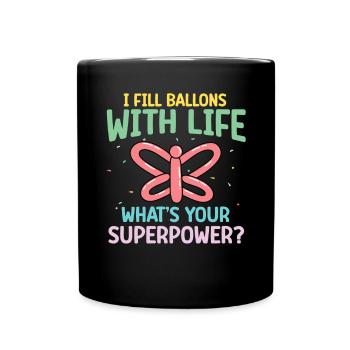 Balloon Animal Party Balloon Artist - Full Colour Mug - black - Front
