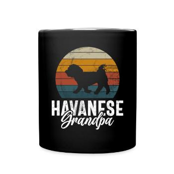 Cadeaux pour les amoureux des chiens bichons havanais - Mug uni - noir - Devant