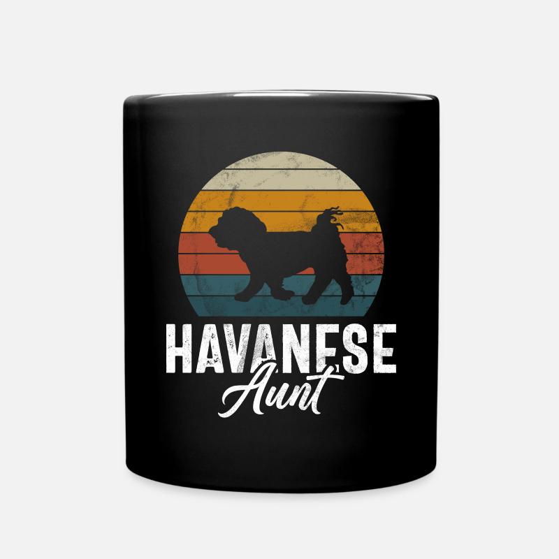 Cadeaux pour les amoureux des chiens bichons havanais - Mug uni - noir