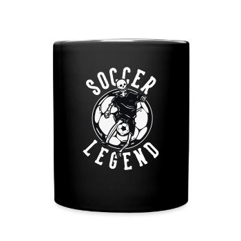 Soccer Legend Fußballspieler Fußballprofi - Tasse einfarbig - Schwarz - Vorne