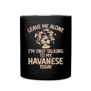 Cadeaux pour les amoureux des chiens bichons havanais - Mug uni - noir - Devant