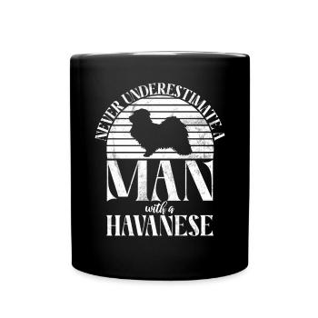 Cadeaux pour les amoureux des chiens bichons havanais - Mug uni - noir - Devant