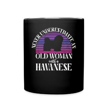 Cadeaux pour les amoureux des chiens bichons havanais - Mug uni - noir - Devant