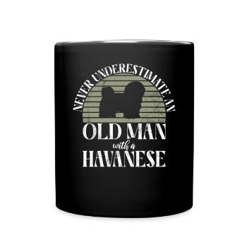 Cadeaux pour les amoureux des chiens bichons havanais - Mug uni - noir - Devant