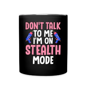 Joueur de Laser Tag - Mug uni - noir - Devant