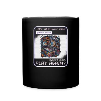 Flipper Flipper Arcade Gamer Drôle - Mug uni - noir - Devant