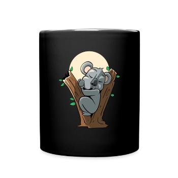 Ours Koala endormi - Mug uni - noir - Devant