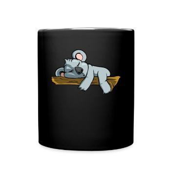 Ours Koala endormi - Mug uni - noir - Devant