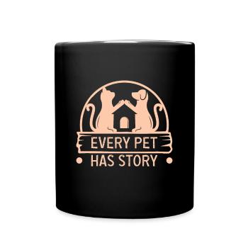 Hunderettungs Designs Für Tierrechtsaktivisten - Tasse einfarbig - Schwarz - Vorne
