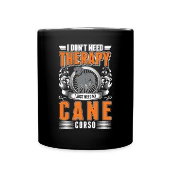 Cane Corso Therapy - Full Colour Mug - black - Front