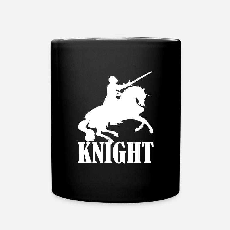 Knight Ritter Mittelalter - Tasse einfarbig - Schwarz