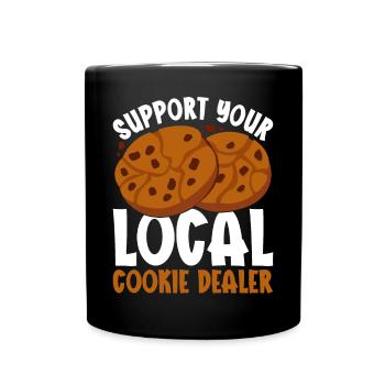 Recruteur de biscuits - Mug uni - noir - Devant