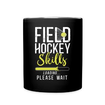 Field Hockey Field Hockey Skills - Tasse einfarbig - Schwarz - Vorne