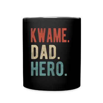 Kwame Papa Held - Tasse einfarbig - Schwarz - Vorne